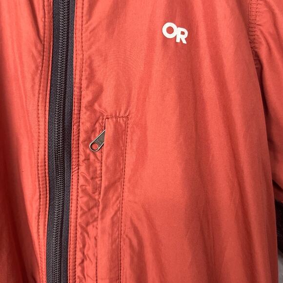 Outdoor Research Men's Hadron Windbreaker Jacket Burnt Orange Lightweight - Picture 7 of 8